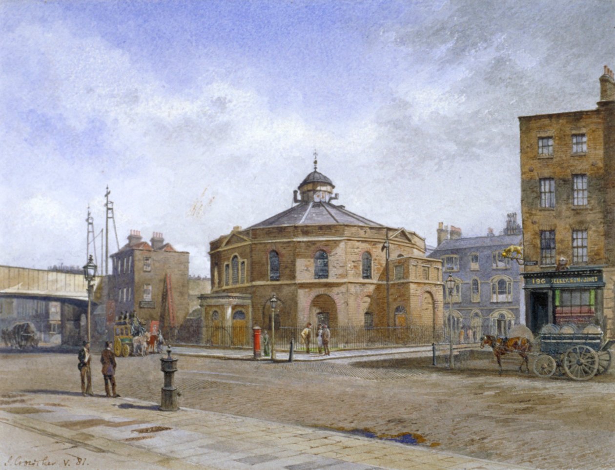 Surrey Chapel, nr 196 Blackfriars Road, Southwark, London, 1881 av John Crowther