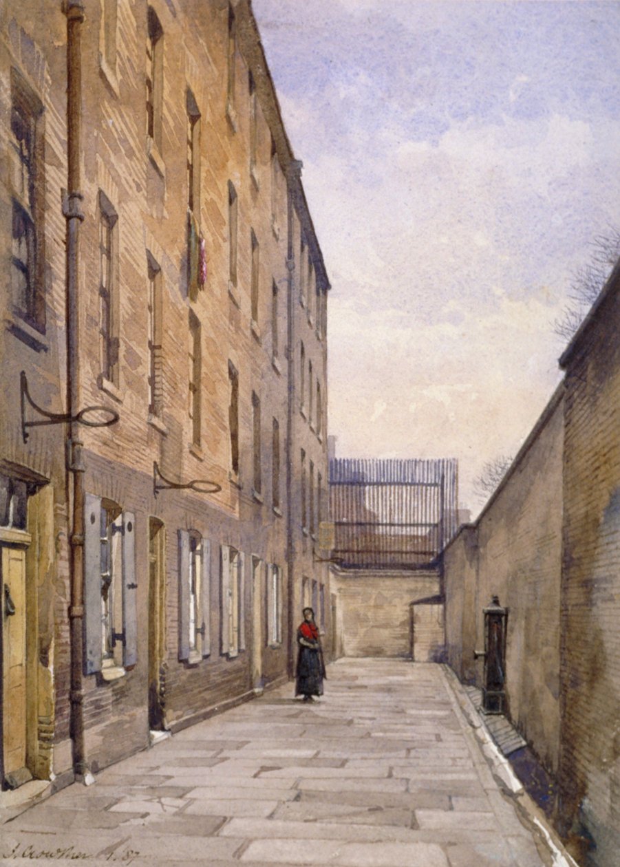 Utsikt över Marshalsea Place, Southwark, London, 1887 av John Crowther