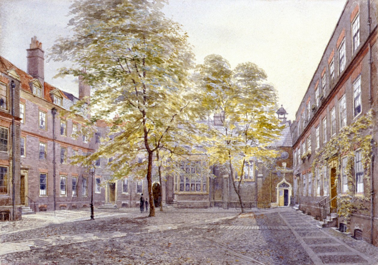 Utsikt över Staple Inn, London, 1882 av John Crowther