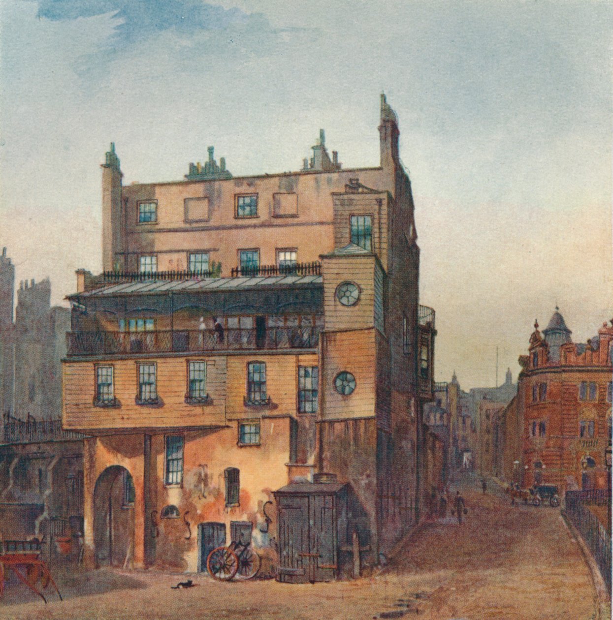 Utsikt över ett hus, Cecil Street, Westminster, London, 1882 av John Crowther