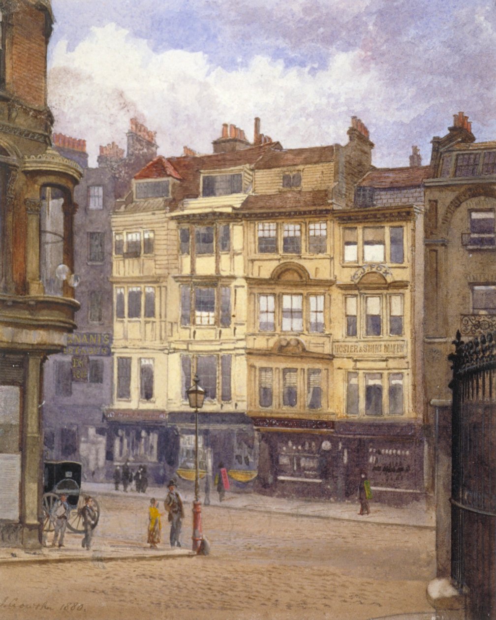 Utsikt över nr 164-165 Strand, Westminster, London, 1880 av John Crowther