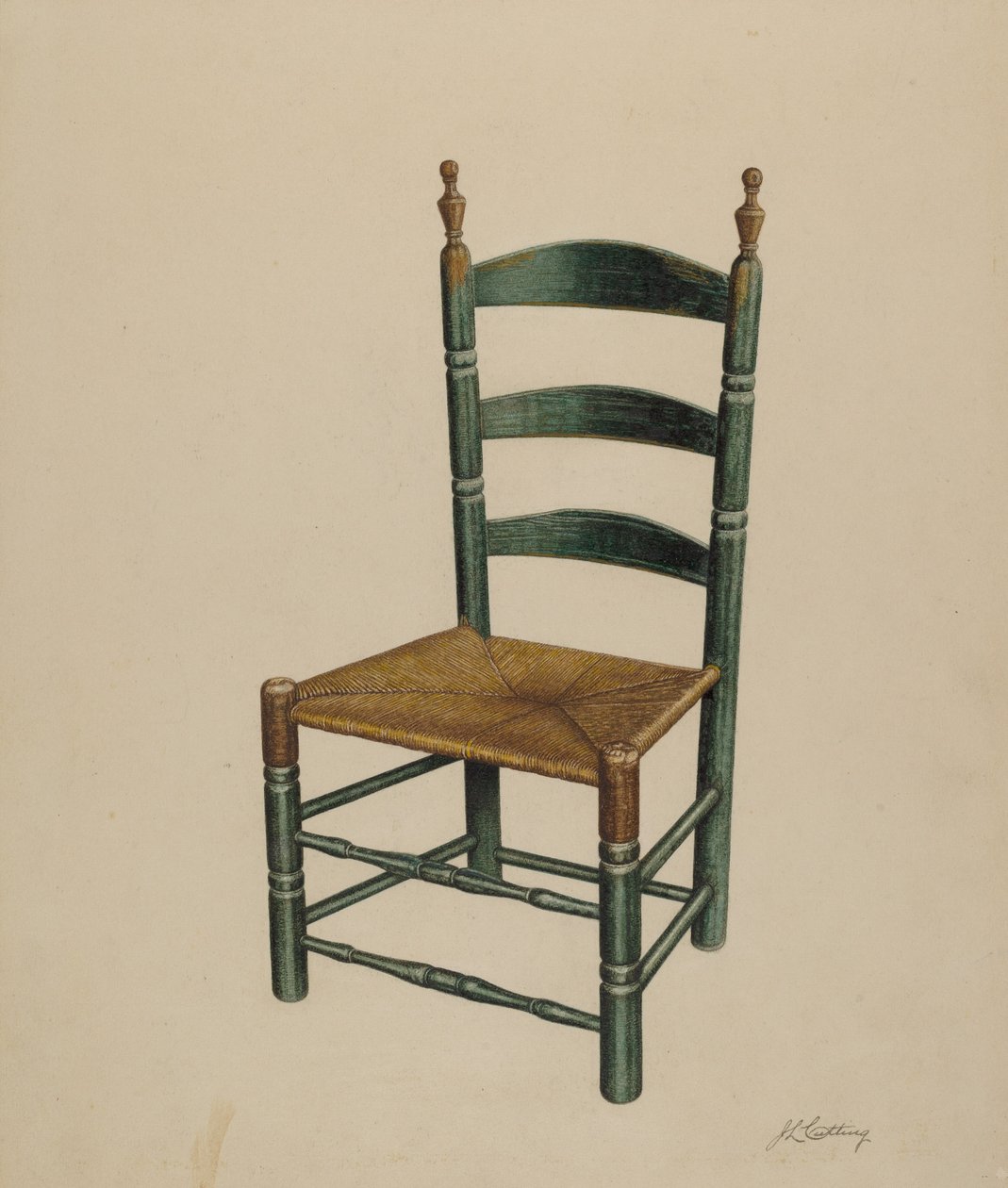 Ladder Back Chair, ca. 1939. av John Cutting