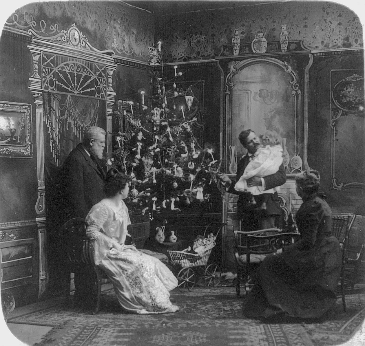 Vad är ett hem utan kärlek?, ca 1900 (s/v foto) av John D. Cress