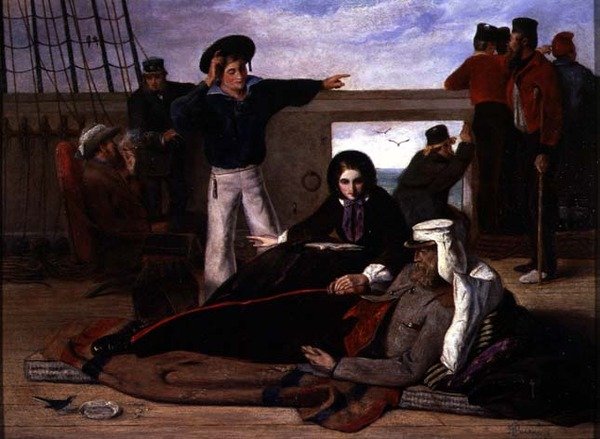 Närmar sig hem, 1858 av John Dalbiac Luard