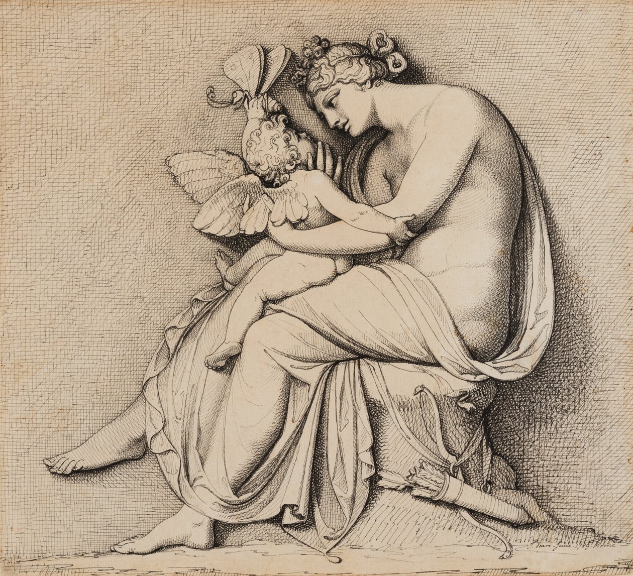 Venus och Amor av John Deare