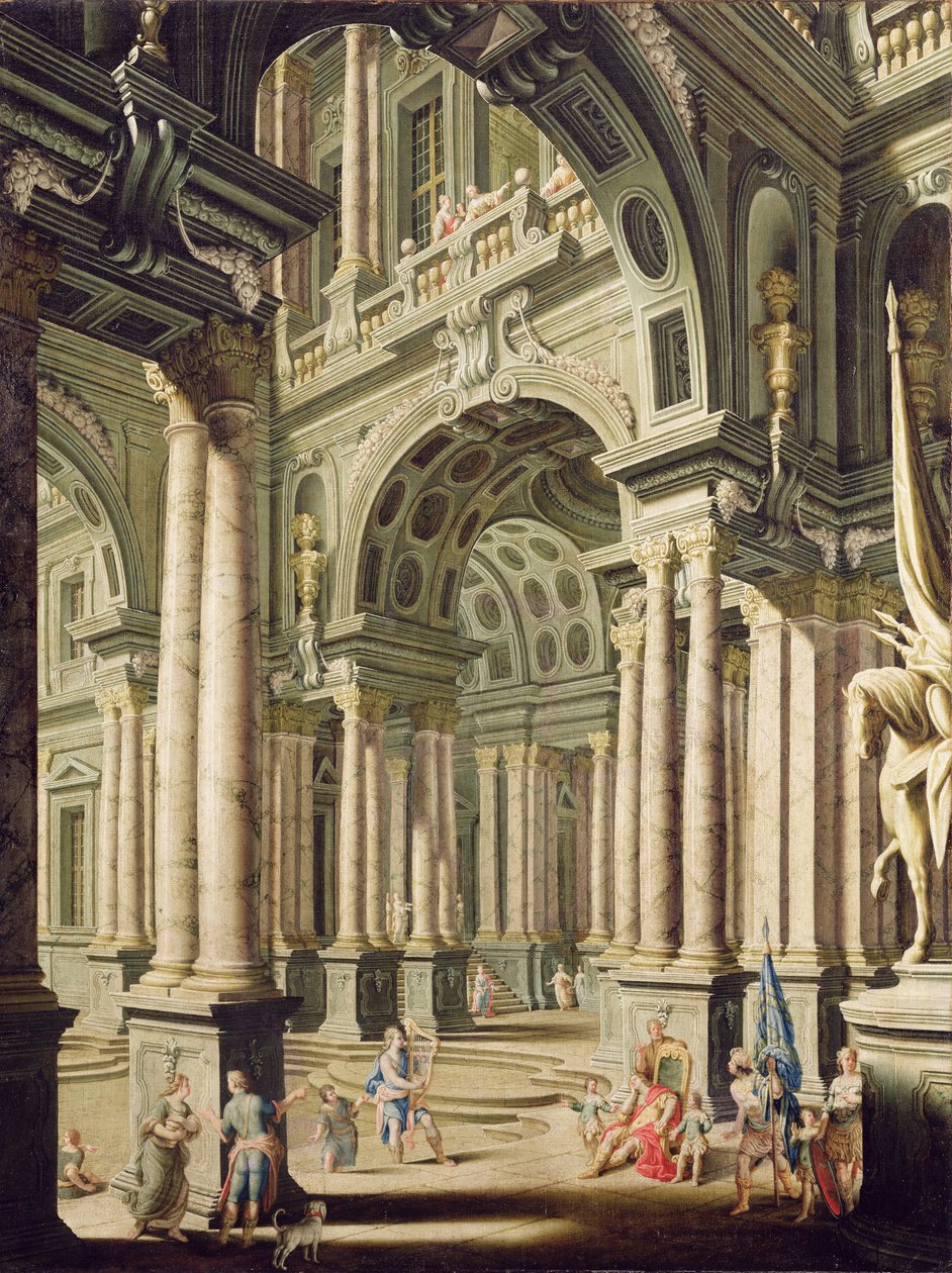 Imaginary Palace with David before Saul,  av John Devoto