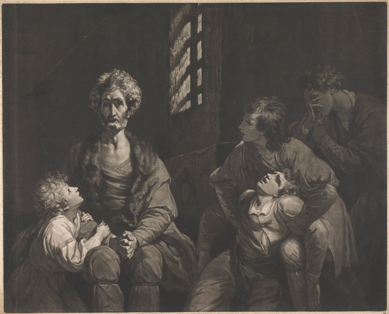 Greve Ugolino della Gherardesca och hans söner i fängelse av John Dixon