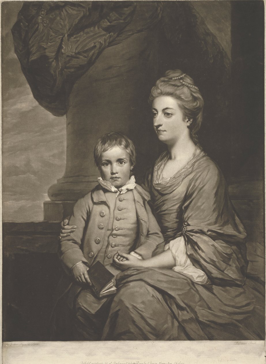 Elizabeth, grevinnan av Pembroke, och Rt. Honble. George, Lord Herbert av John Dixon