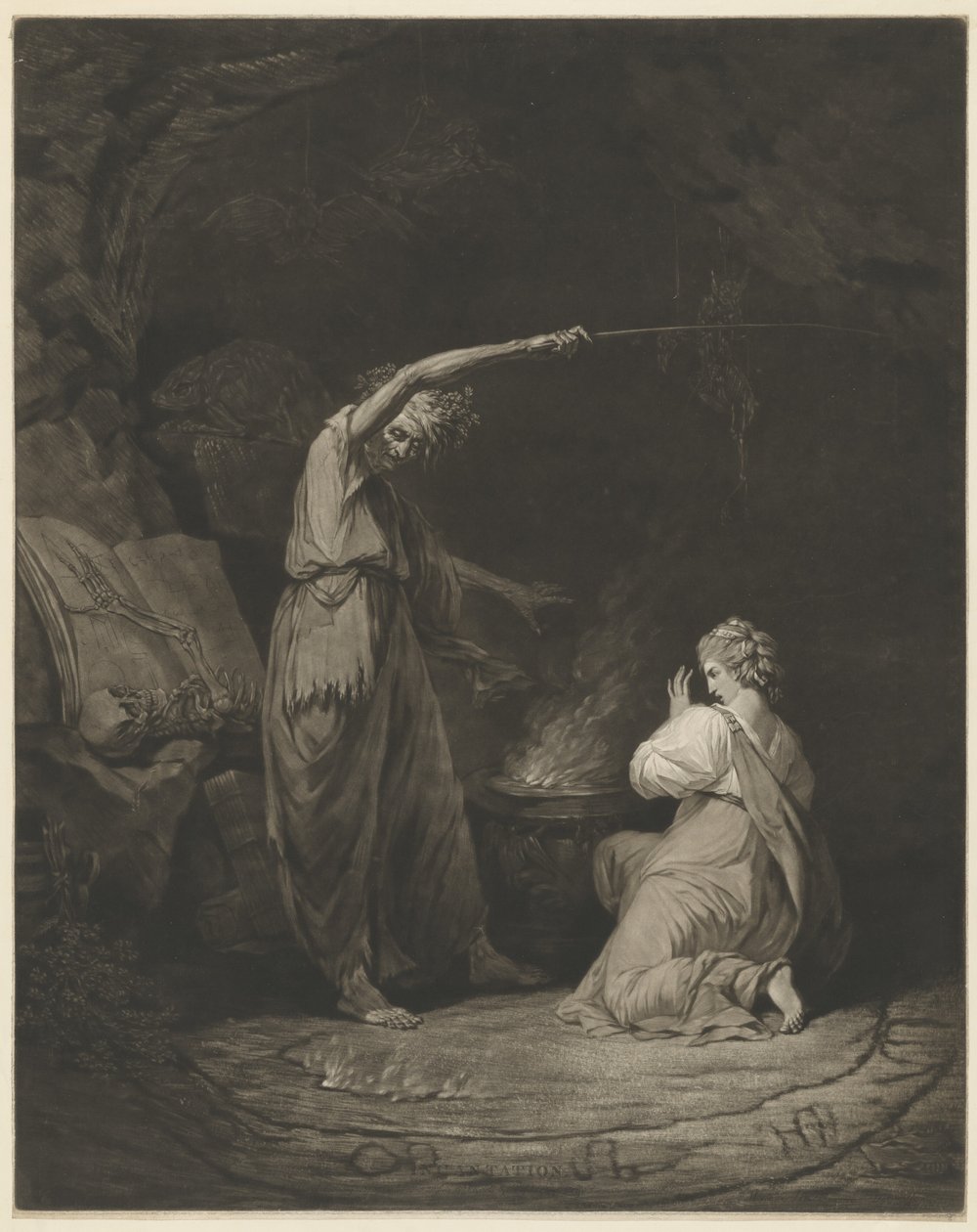 Besvärjelse av John Dixon after John Hamilton Mortimer