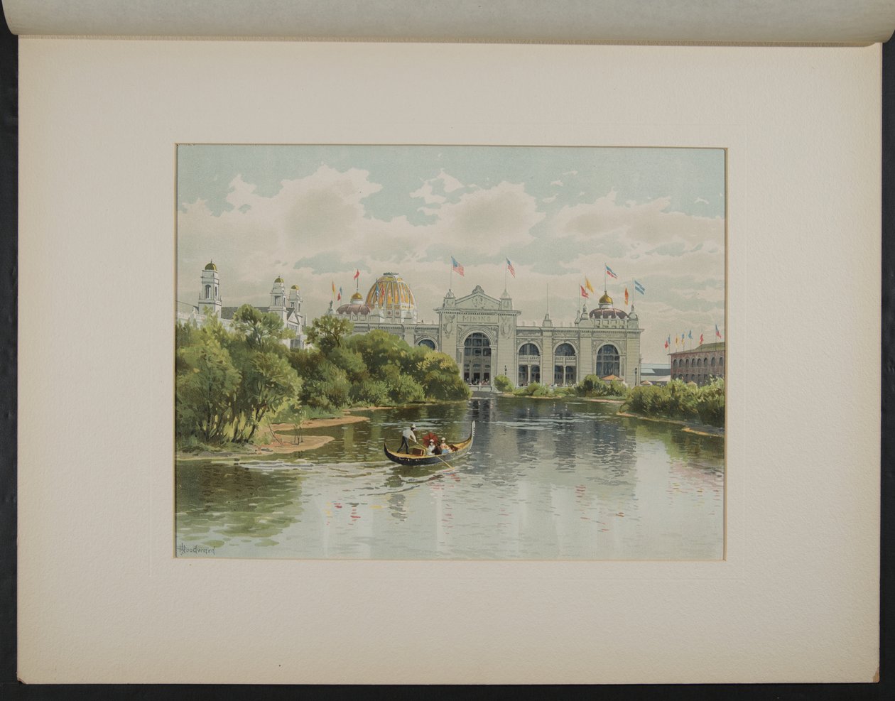 The Hall of Mines från West Lagoon av John Douglas Woodward