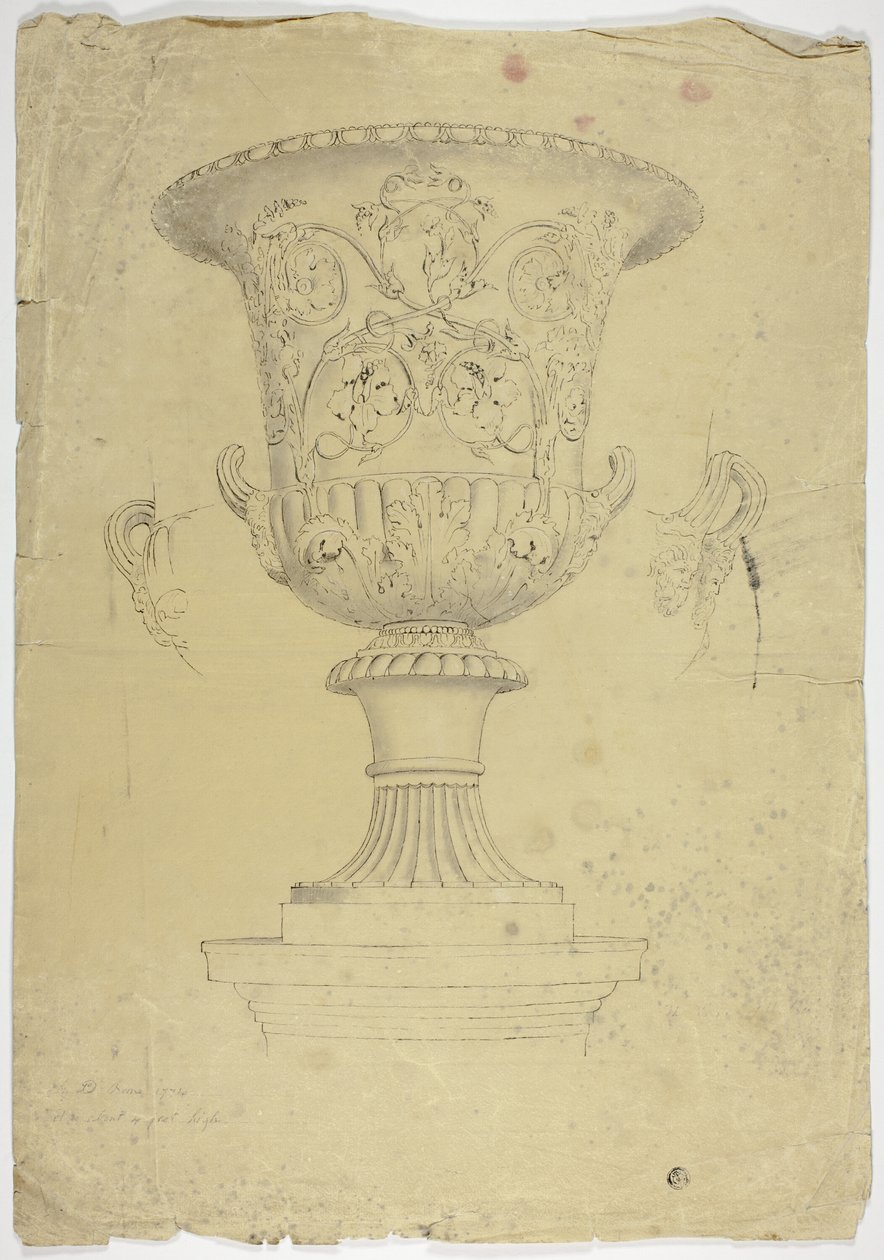 Antik monumental vas av John Downman