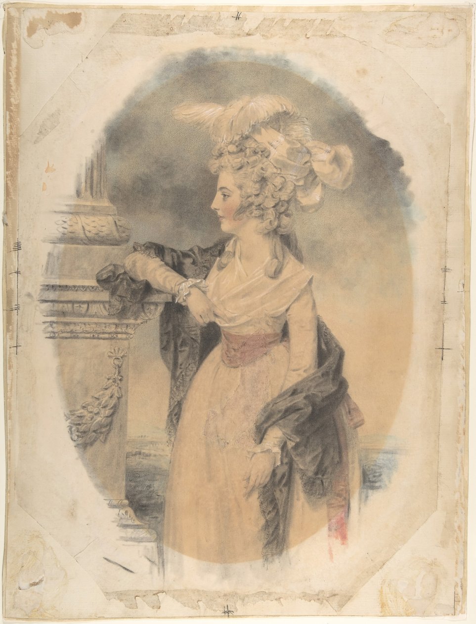 Elizabeth Ford, senare Lady Colville av Culross, 1785. av John Downman