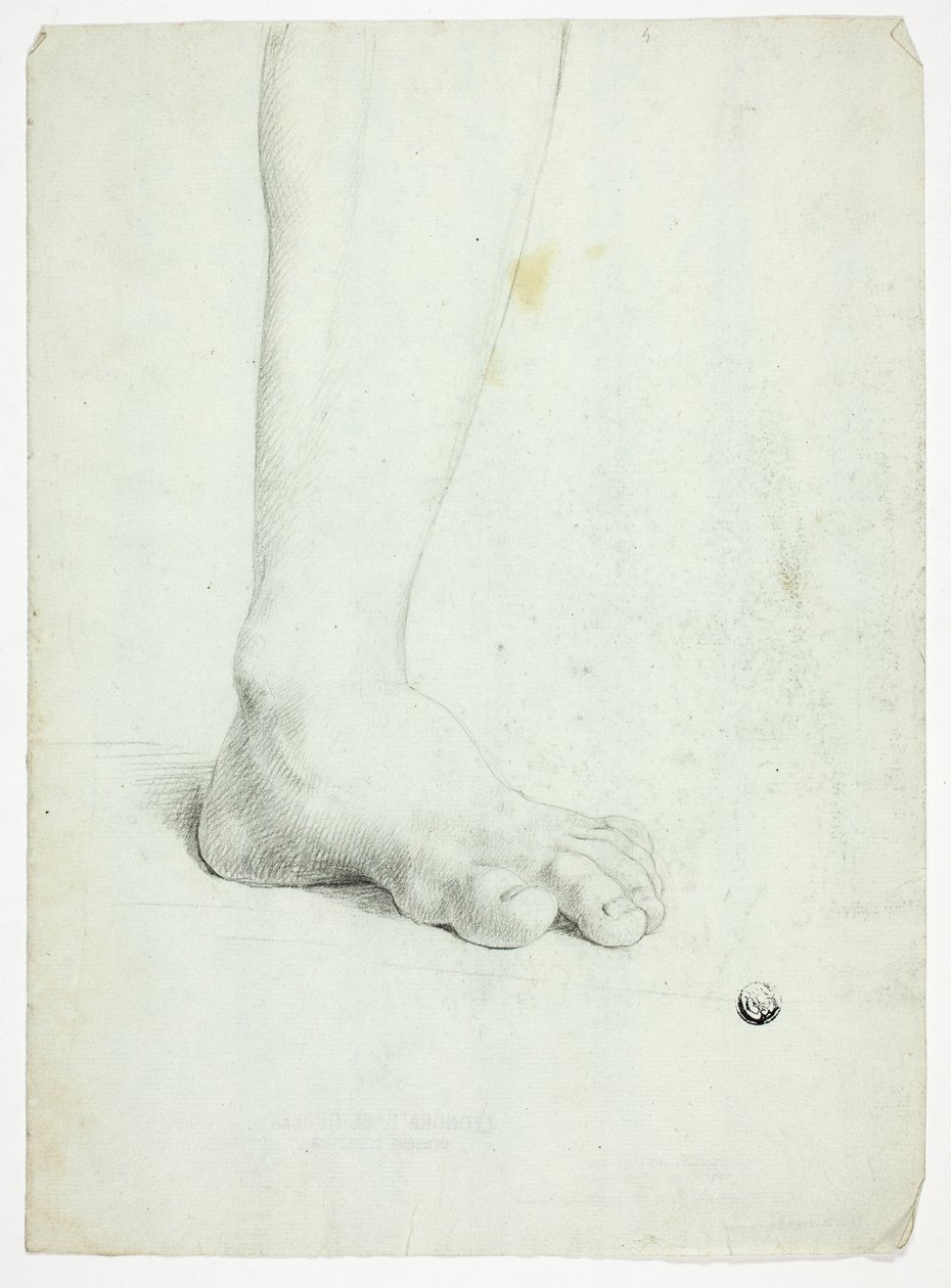 Vänster ben på stående figur av John Downman