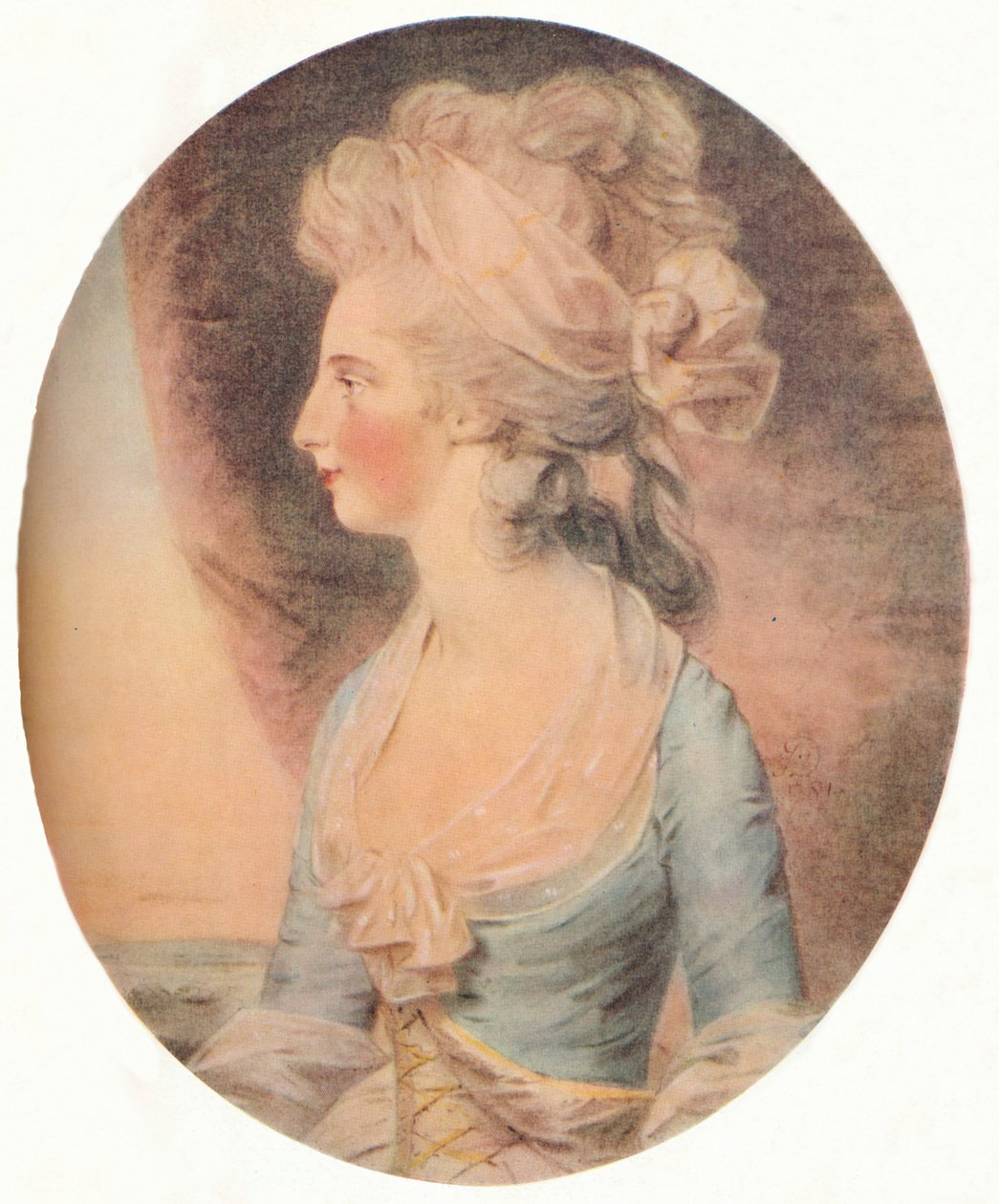 Mary Isabella, hertiginna av Rutland, c1781 av John Downman