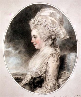 Nr.2315-f.26 Porträtt av Mrs Bailey från St. Neots av John Downman