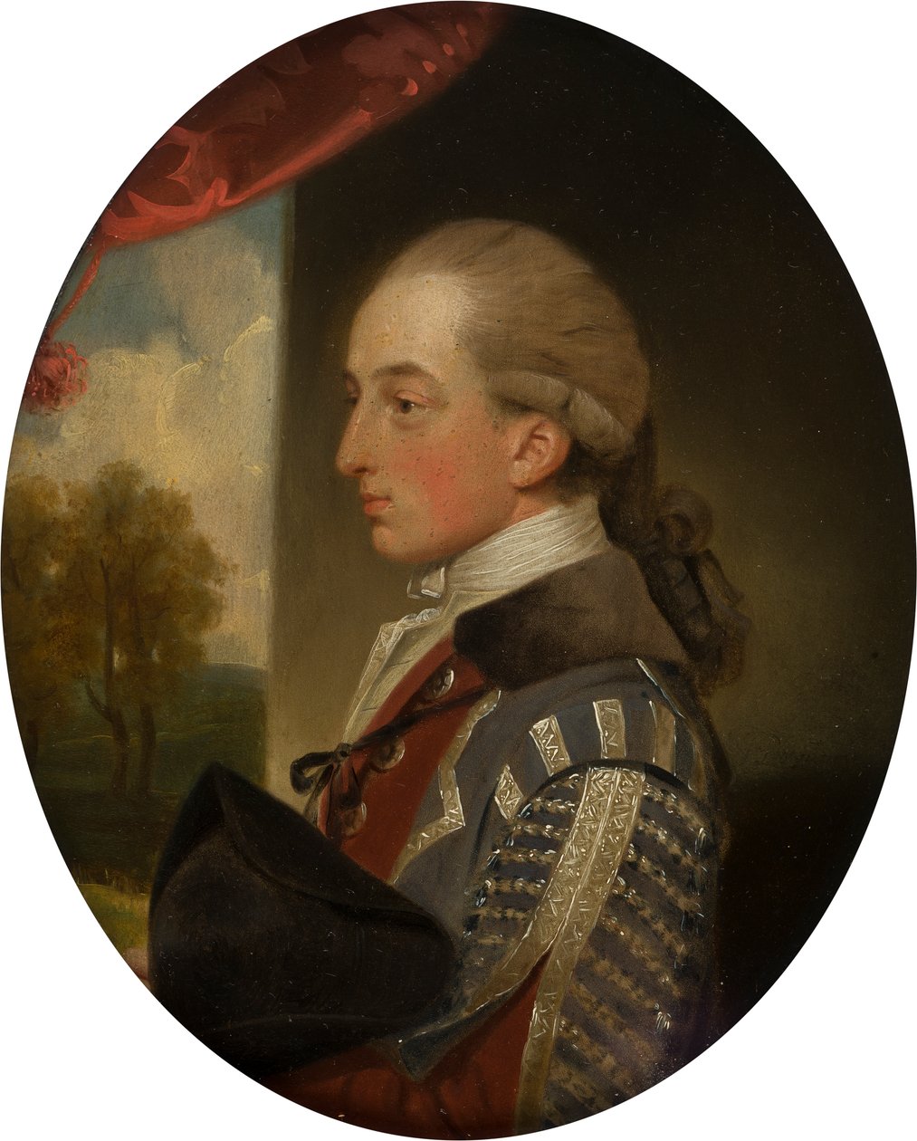 Porträtt av Henry Bridgeman (1757-1782), ca 1770-82 (olja på koppar) av John Downman