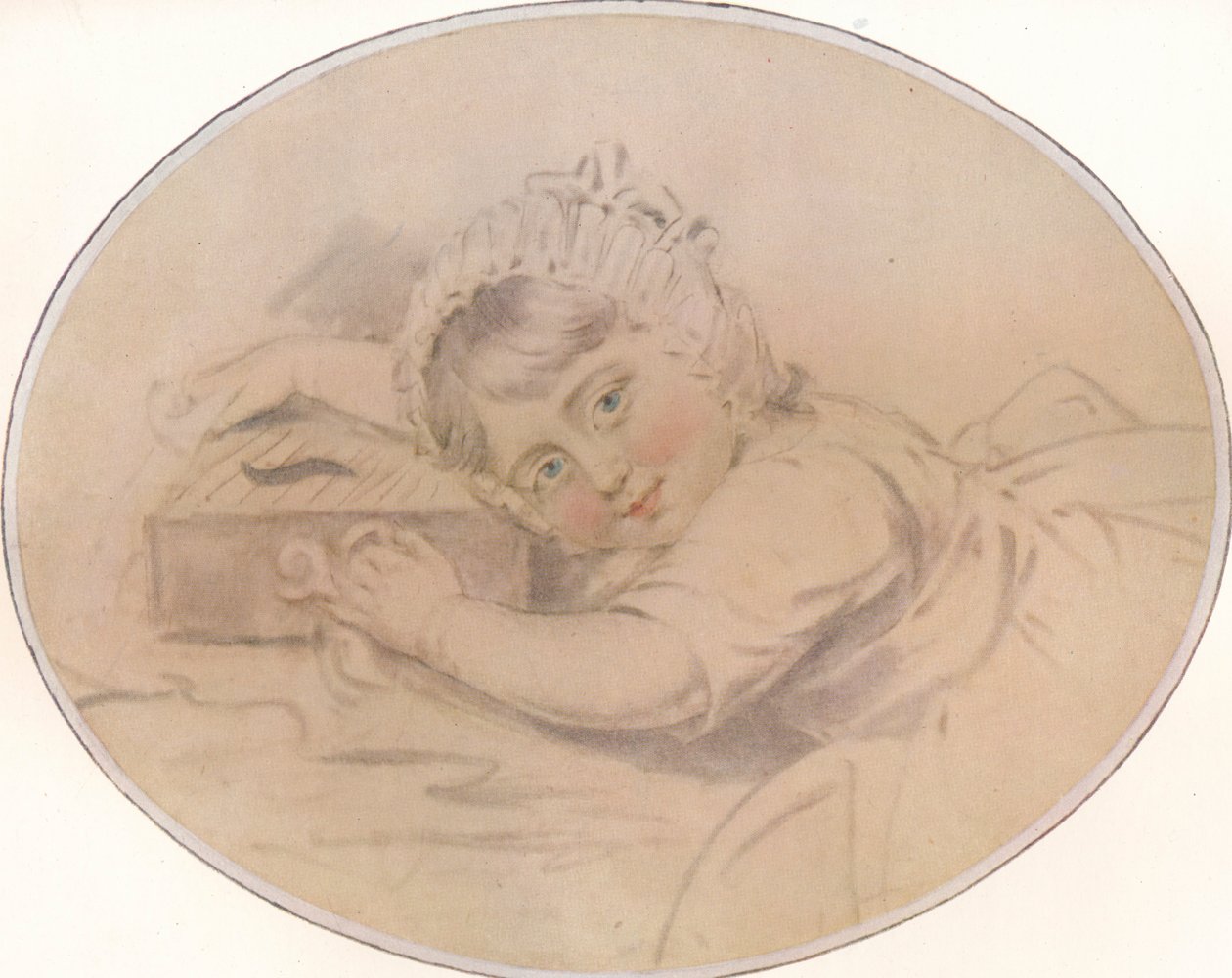 Porträtt av Hon. Henry Burrell som barn, 1784, 1917 av John Downman