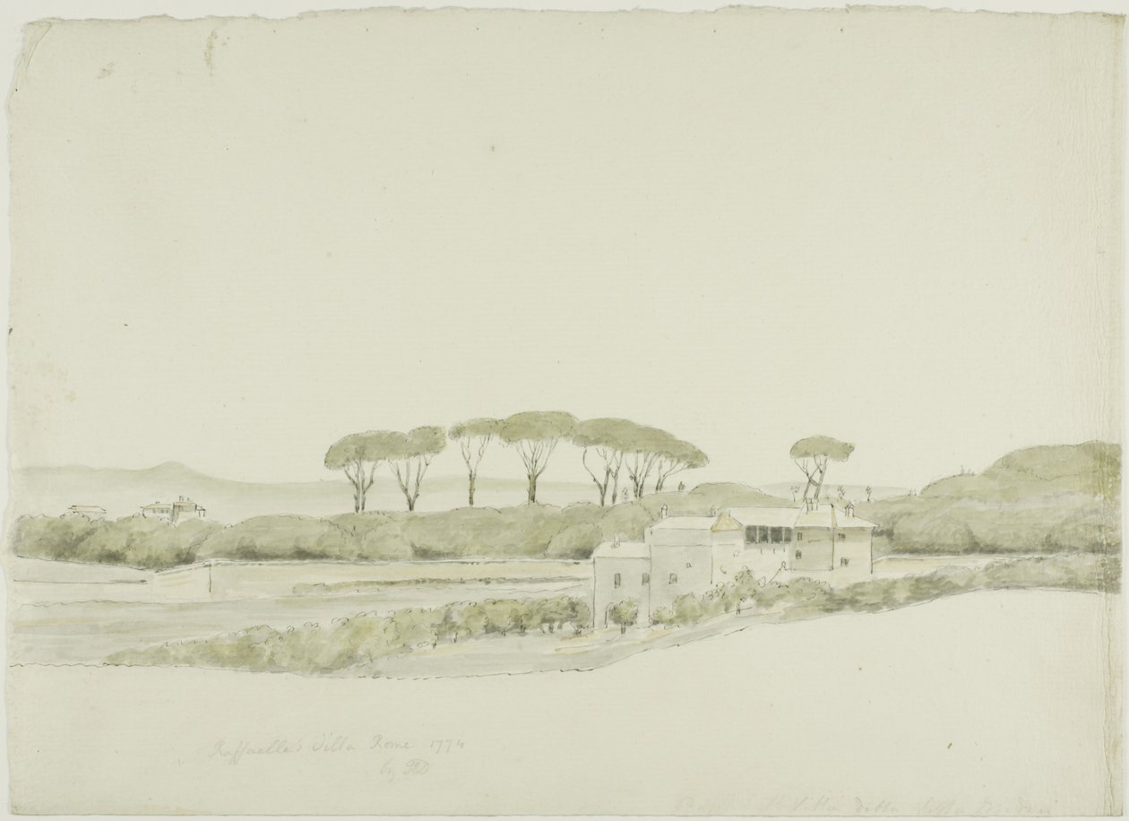 Raffaelles Villa Medici, Rom av John Downman