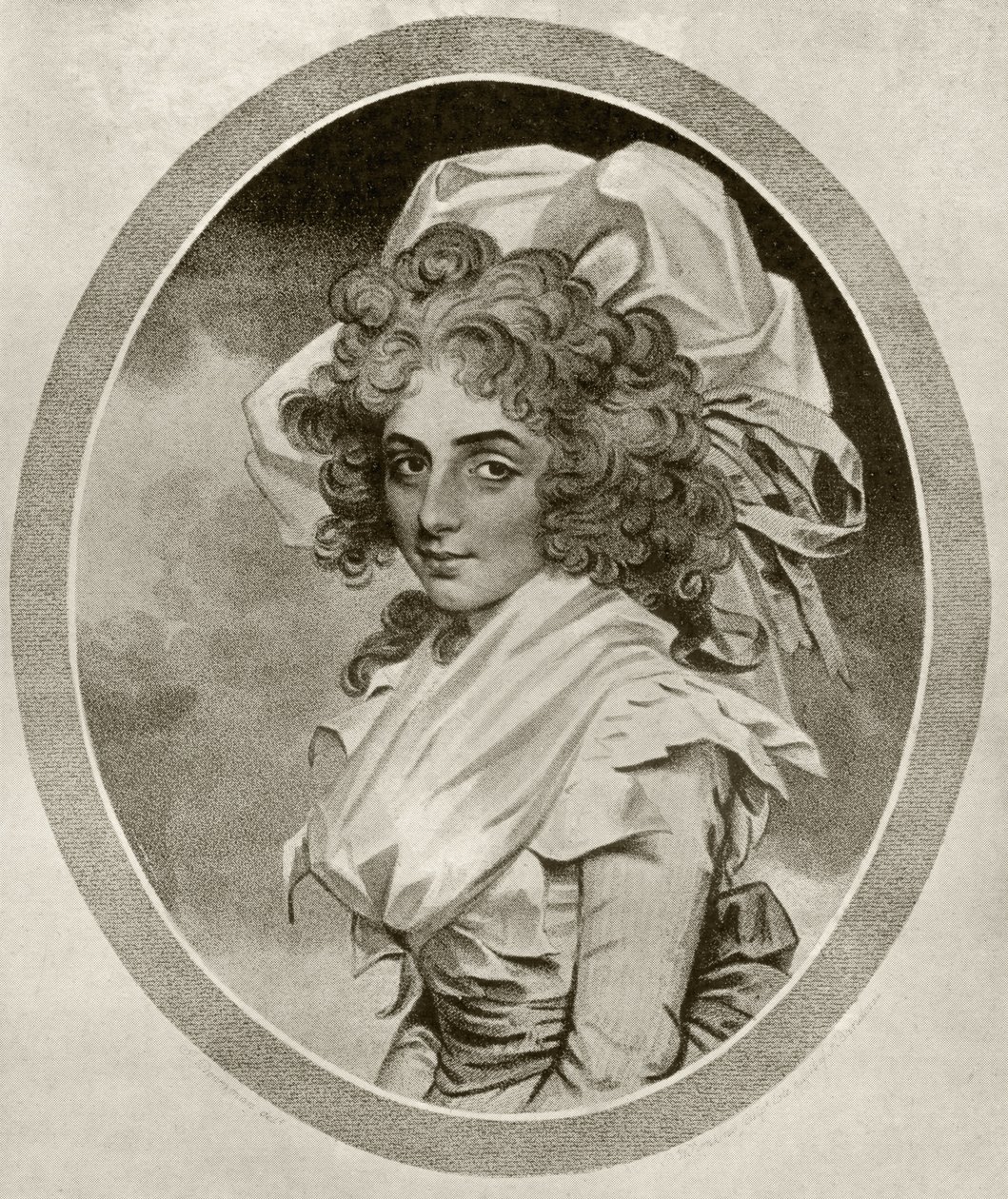 Sarah Siddons, graverad av Peltro W. Tomkins, från 