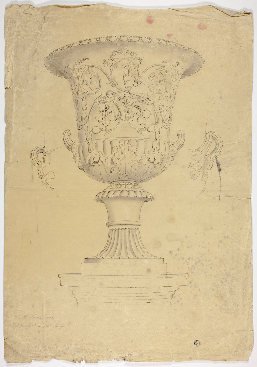 Antik monumental vas av John Downman
