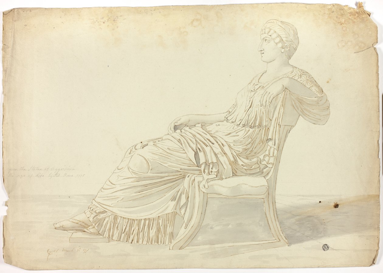 Forntida staty av Agrippina av John Downman