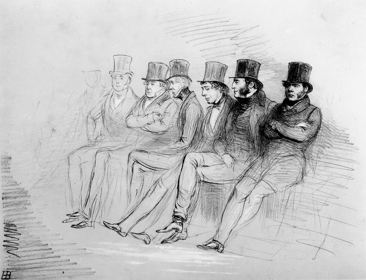 Otur gör oss bekanta med konstiga sängkamrater, 1847 av John Doyle