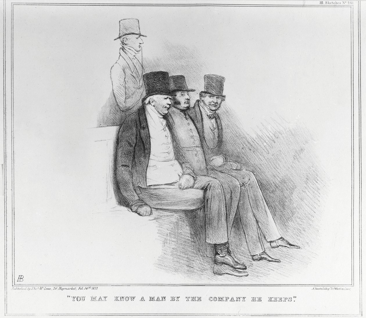 Du kanske känner en man från företaget han håller, 1833 av John Doyle
