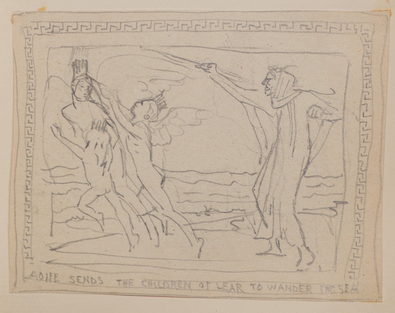 Aoife skickar Lirs barn att vandra över havet (penna) av John Duncan