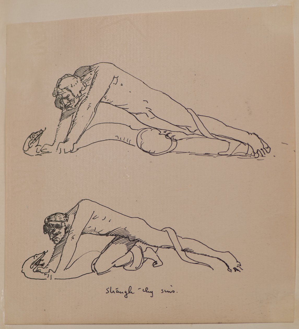 Stryp dina synder (penna och bläck) av John Duncan