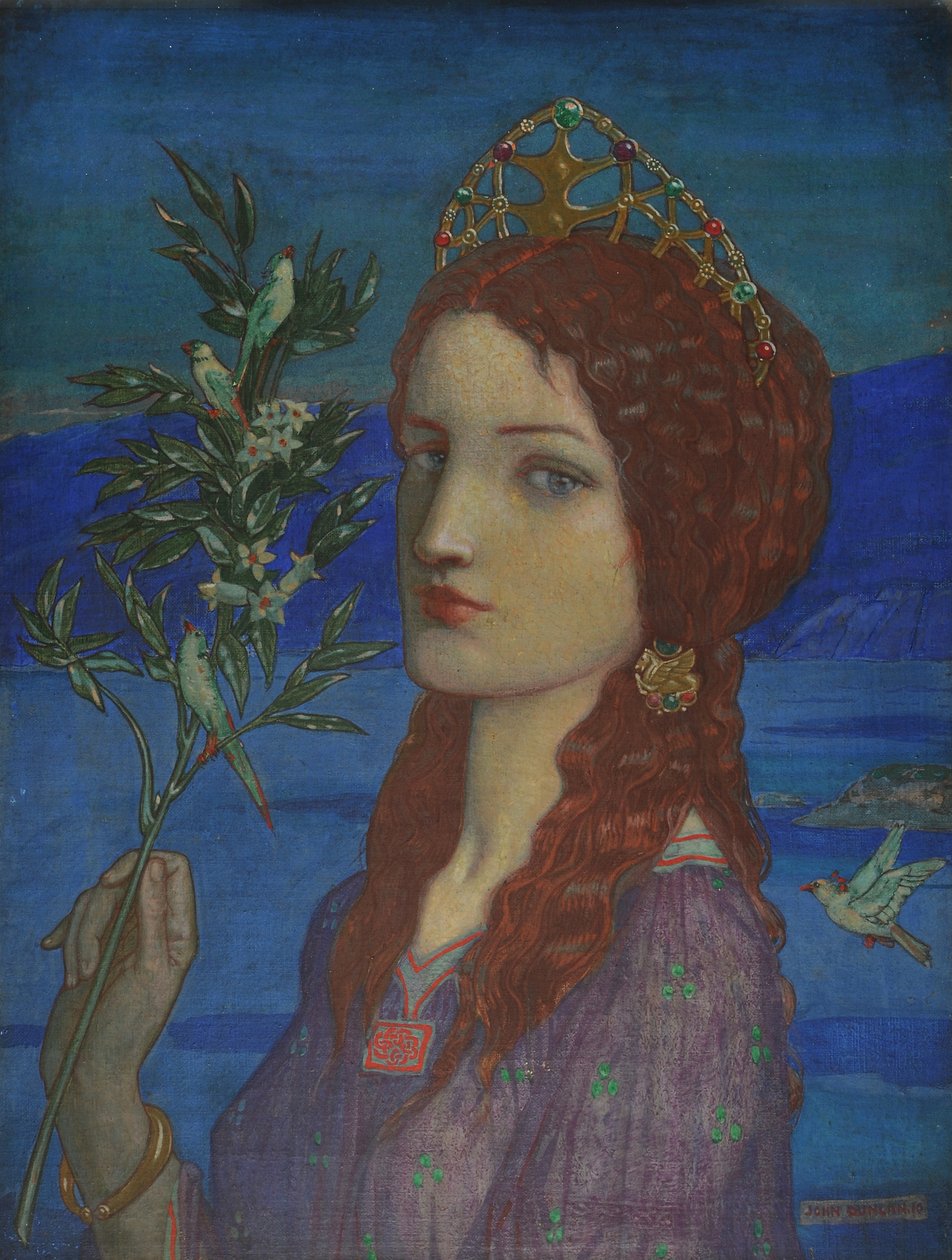 The Messenger of Tethra, 1910 (tempera på duk) av John Duncan