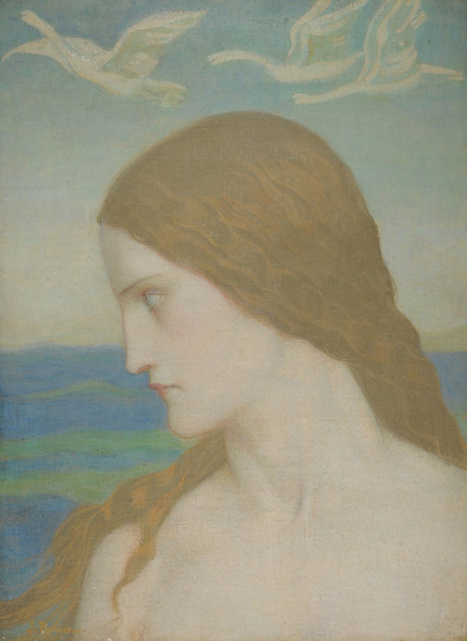 Venus som aldrig blev färdig, 1910-20 (tempera på duk) av John Duncan