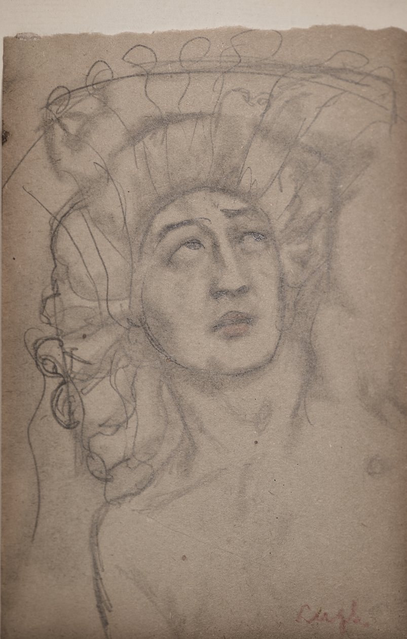 Namnlös [mansfigur] (penna) av John Duncan