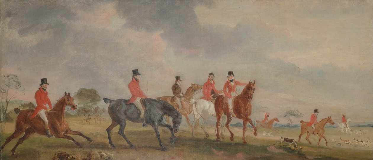 Quorn Hunt: The Artist and his Friends Moving Off av John E. Ferneley