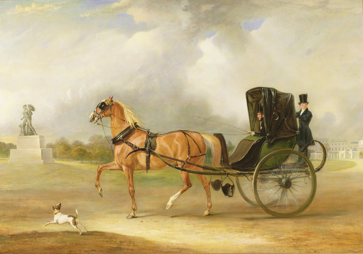 William Massey-Stanley körde sin cabriolet i Hyde Park, 1833 av John E. Ferneley