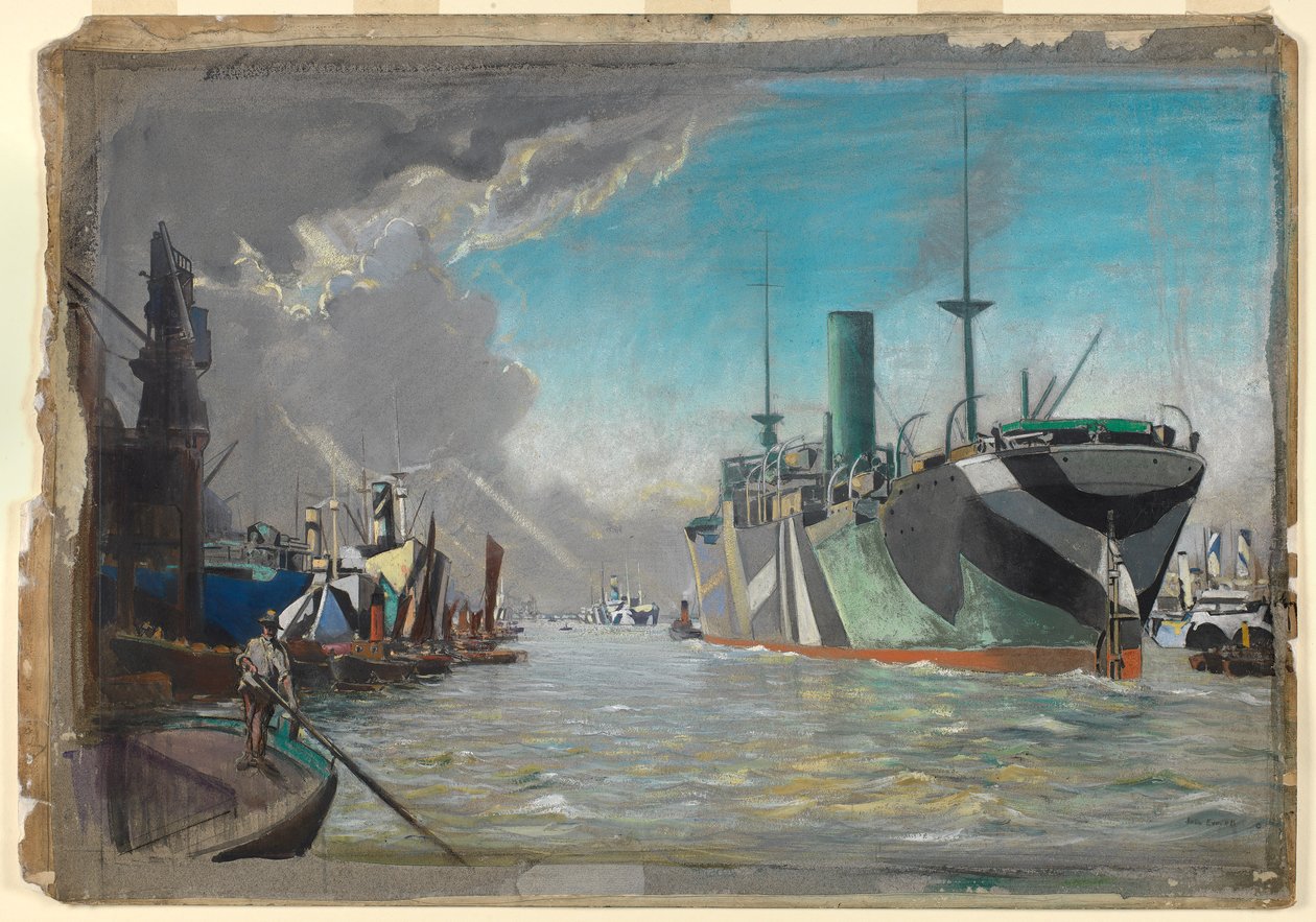 På London River av John Everett