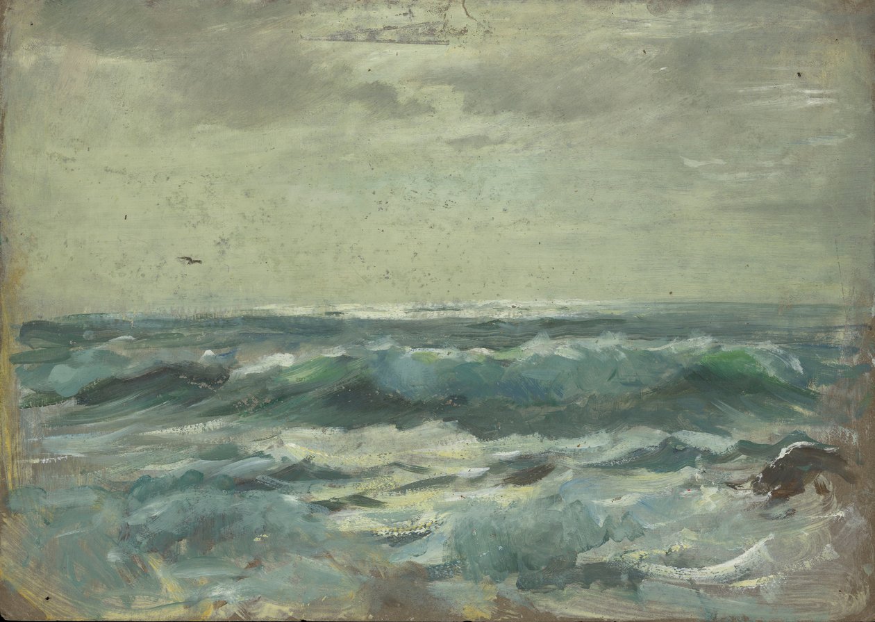 Havslandskap, slutet av 1800-talet - mitten av 1900-talet (olja på papper) av John Everett