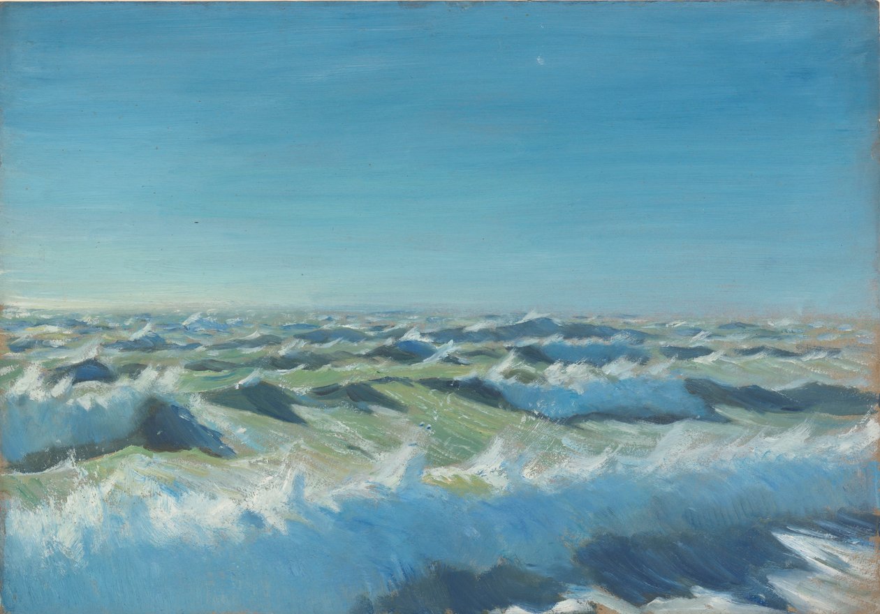 Havslandskap, slutet av 1800-talet - mitten av 1900-talet (olja på papper) av John Everett