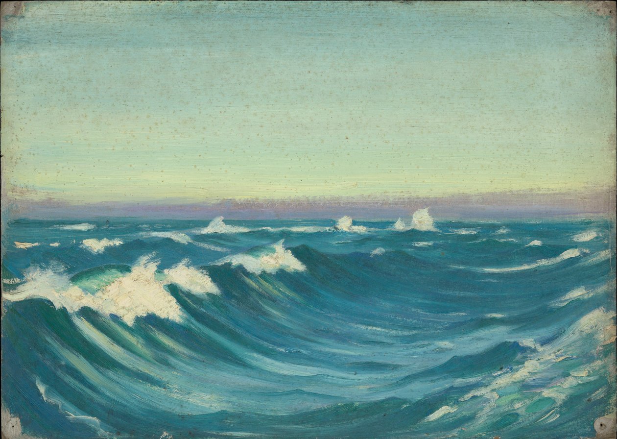 Havslandskap, slutet av 1800-talet - mitten av 1900-talet (olja på papper) av John Everett