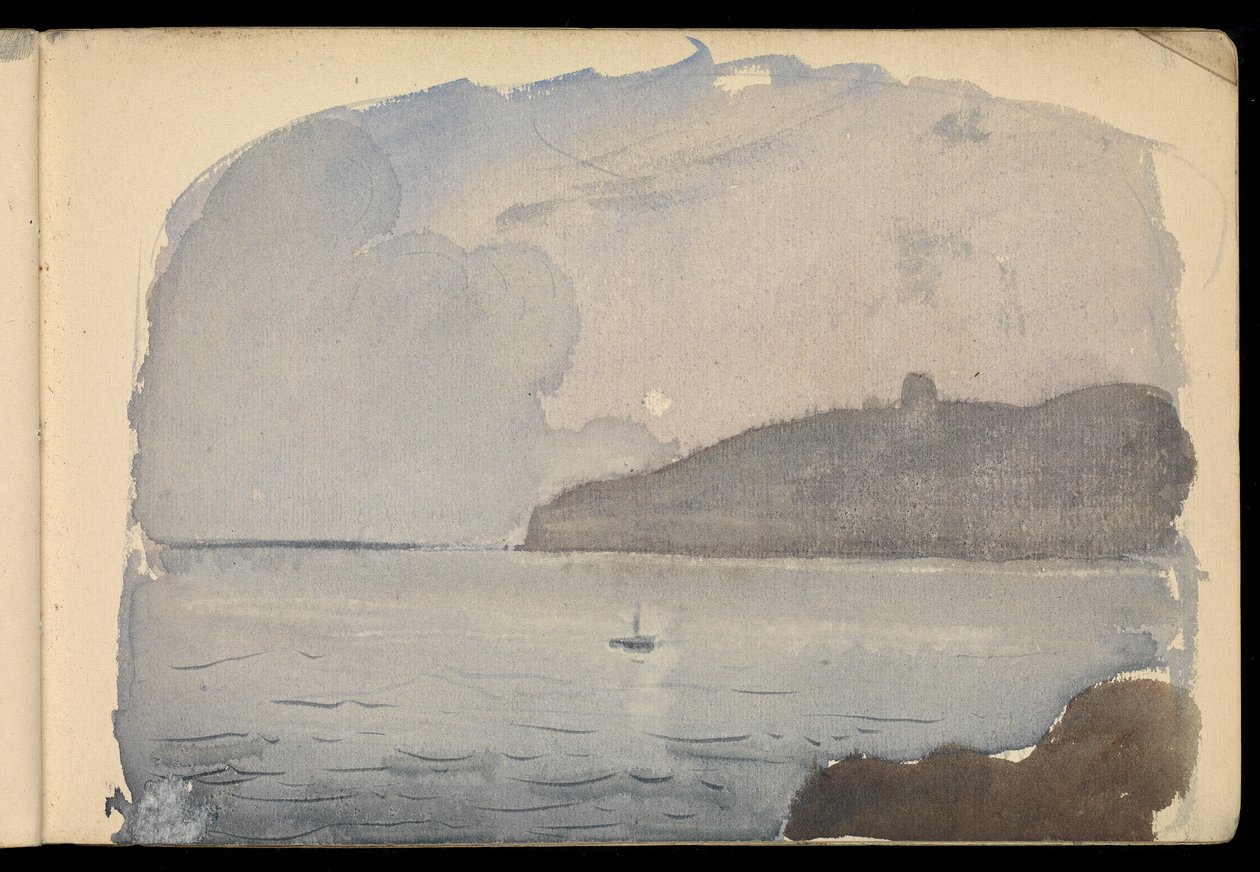 Havslandskap, skissbok av John Everett