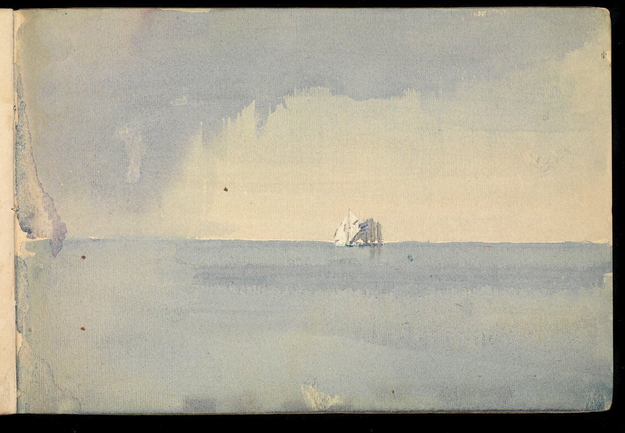 Havslandskap, skissbok av John Everett
