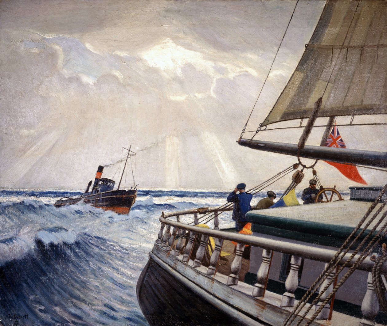 Fartyget "Iquique", på resa mellan London (England) och Sydney (Australien) mellan december och april 1899, och bogserbåten "Warrior av John Everett
