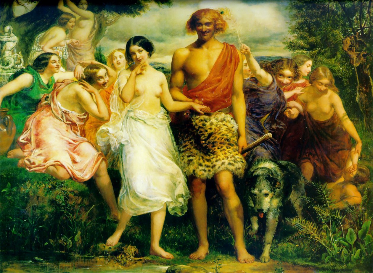Cymon och Iphigenia av John Everett Millais