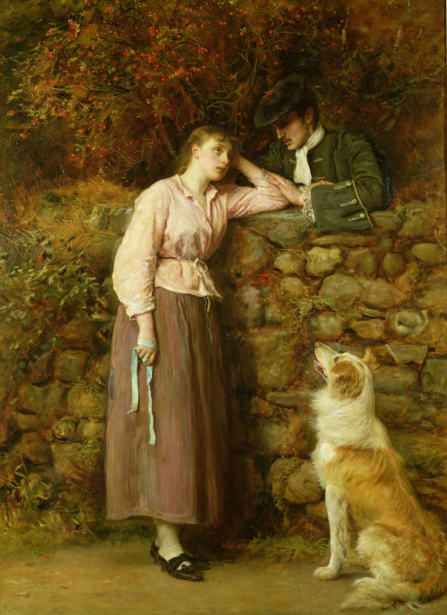 Effie Deans, från "The Heart of Midlothian" av Sir Walter Scott, 1877 av John Everett Millais