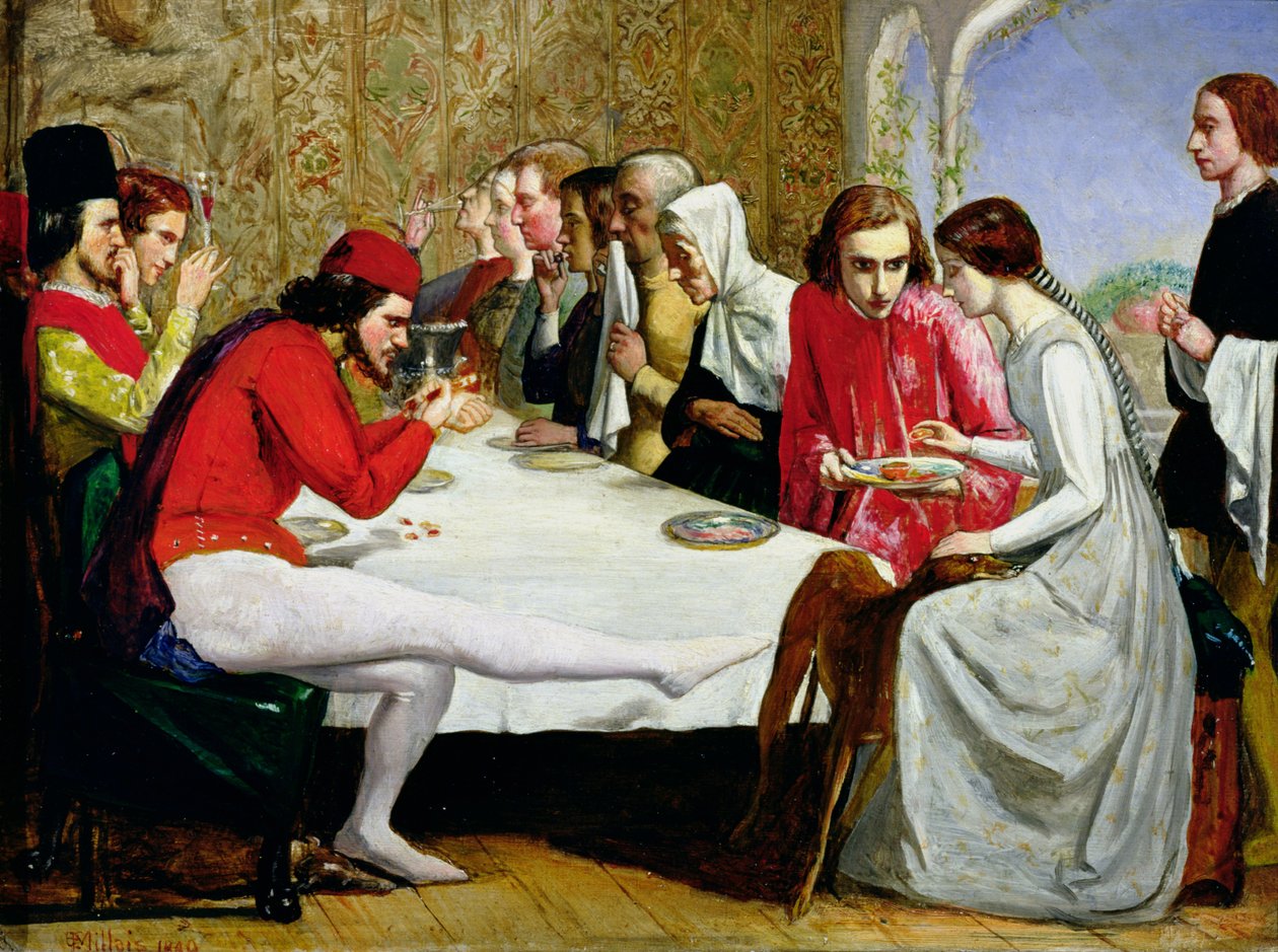 Lorenzo och Isabella, 1849 av John Everett Millais