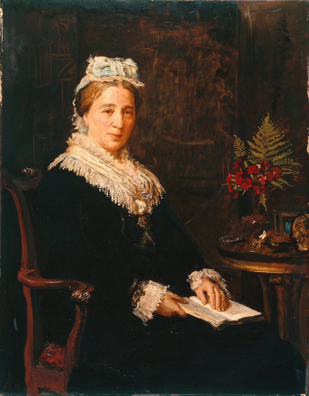 Fru Leopold Reiss, från Broom House, Eccles av John Everett Millais