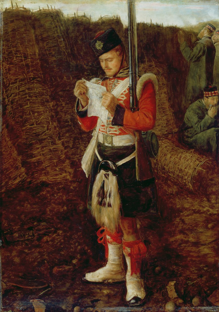 Nyheter från hemmet, 1856-57 av John Everett Millais