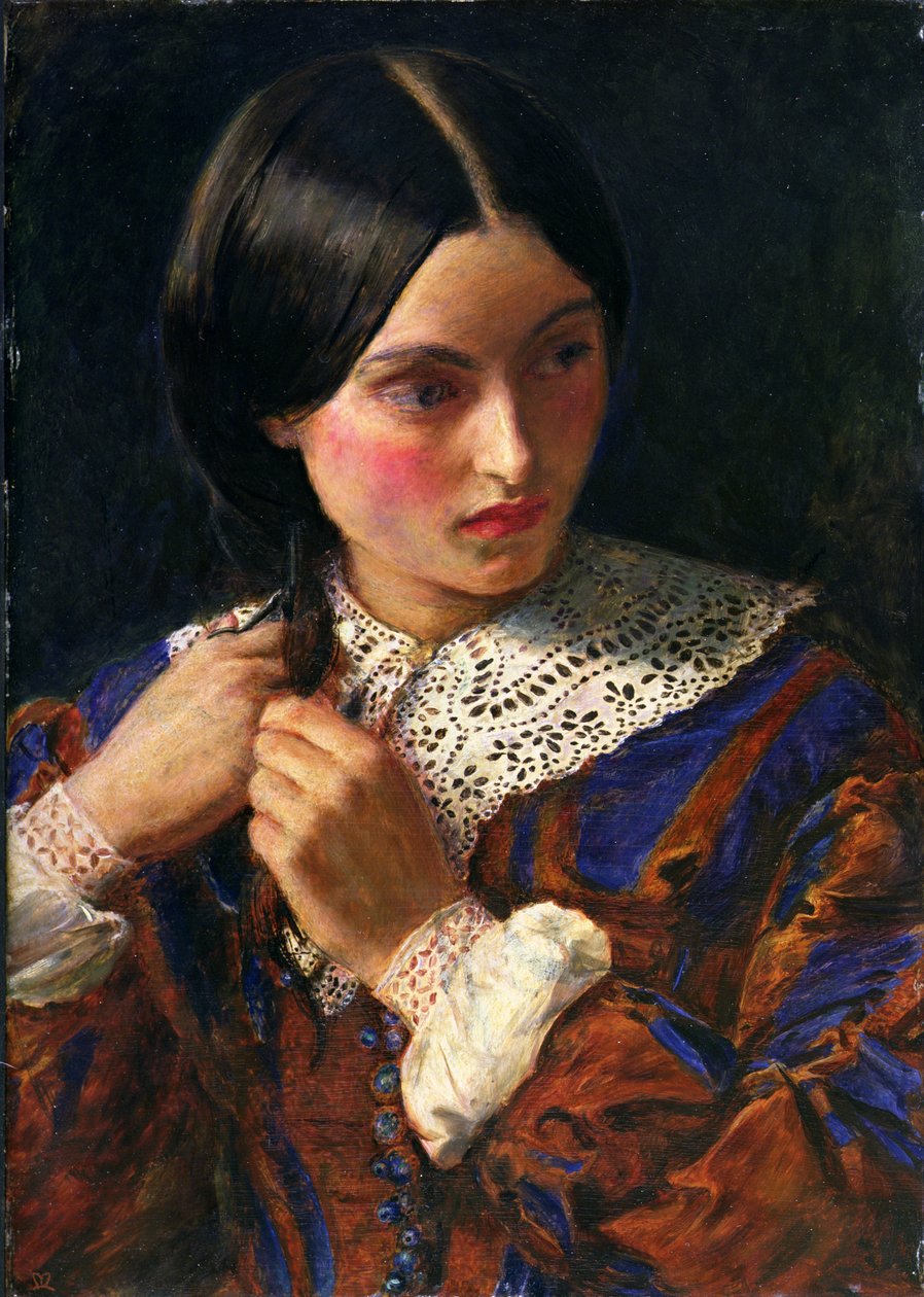 Only a Lock of Hair, ca 1857-58 (olja på panel) av John Everett Millais