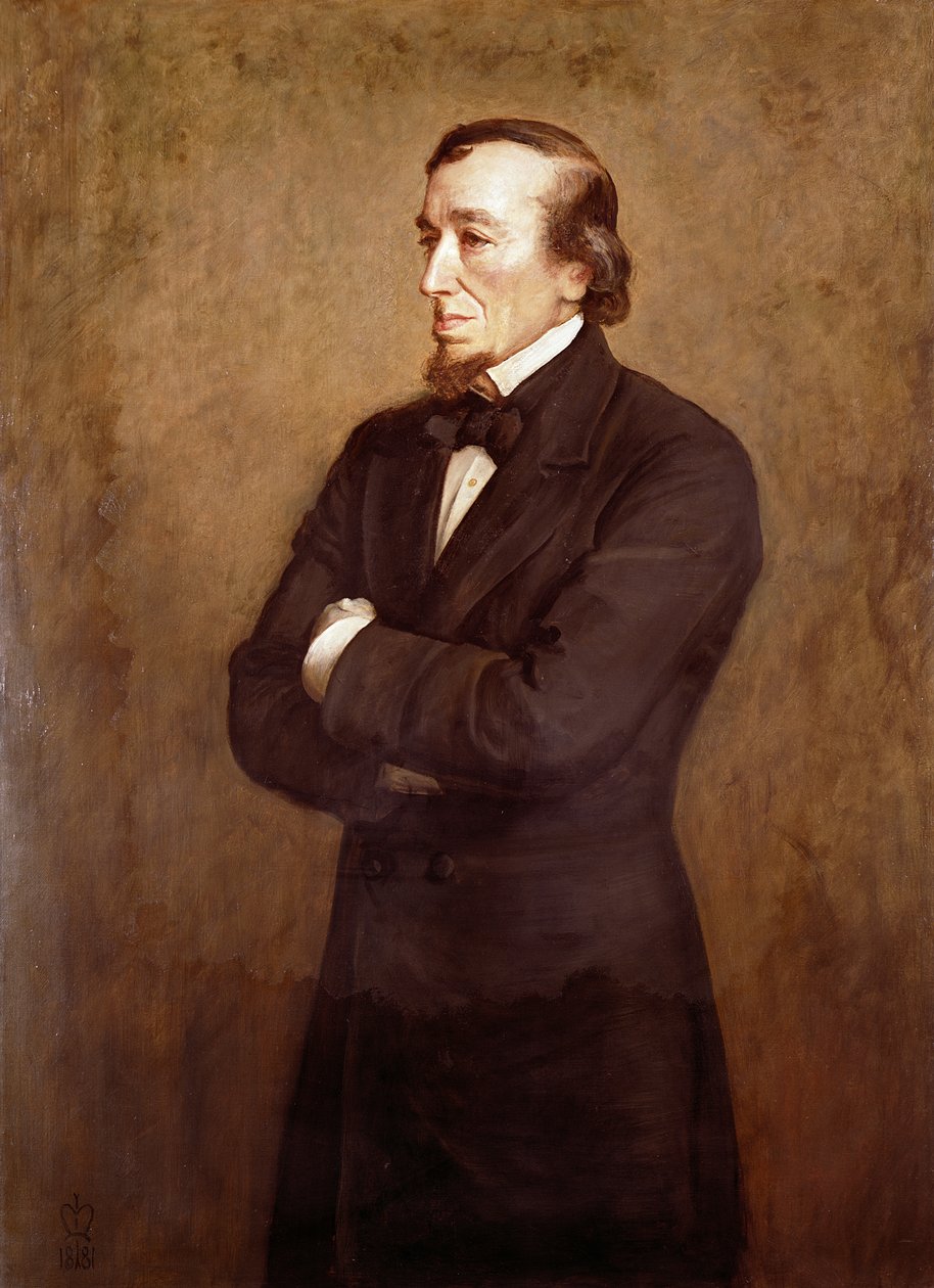 Porträtt av Benjamin Disraeli (1804-1881) Earl of Beaconsfield, 1881 av John Everett Millais