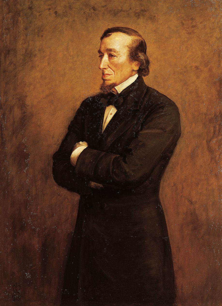 Porträtt av Benjamin Disraeli, I Count of Beaconsfield (målning) av John Everett Millais