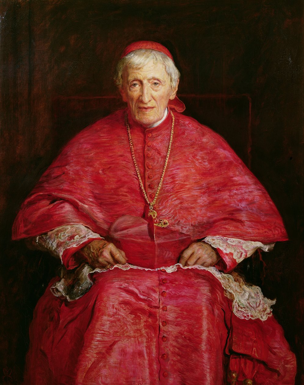 Porträtt av kardinal Newman (1801-90) av John Everett Millais